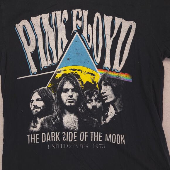 Pink Floyd Band Graphic Crew Neck T Shirt Adult Mens Size Medium M Black - Picture 4 of 9